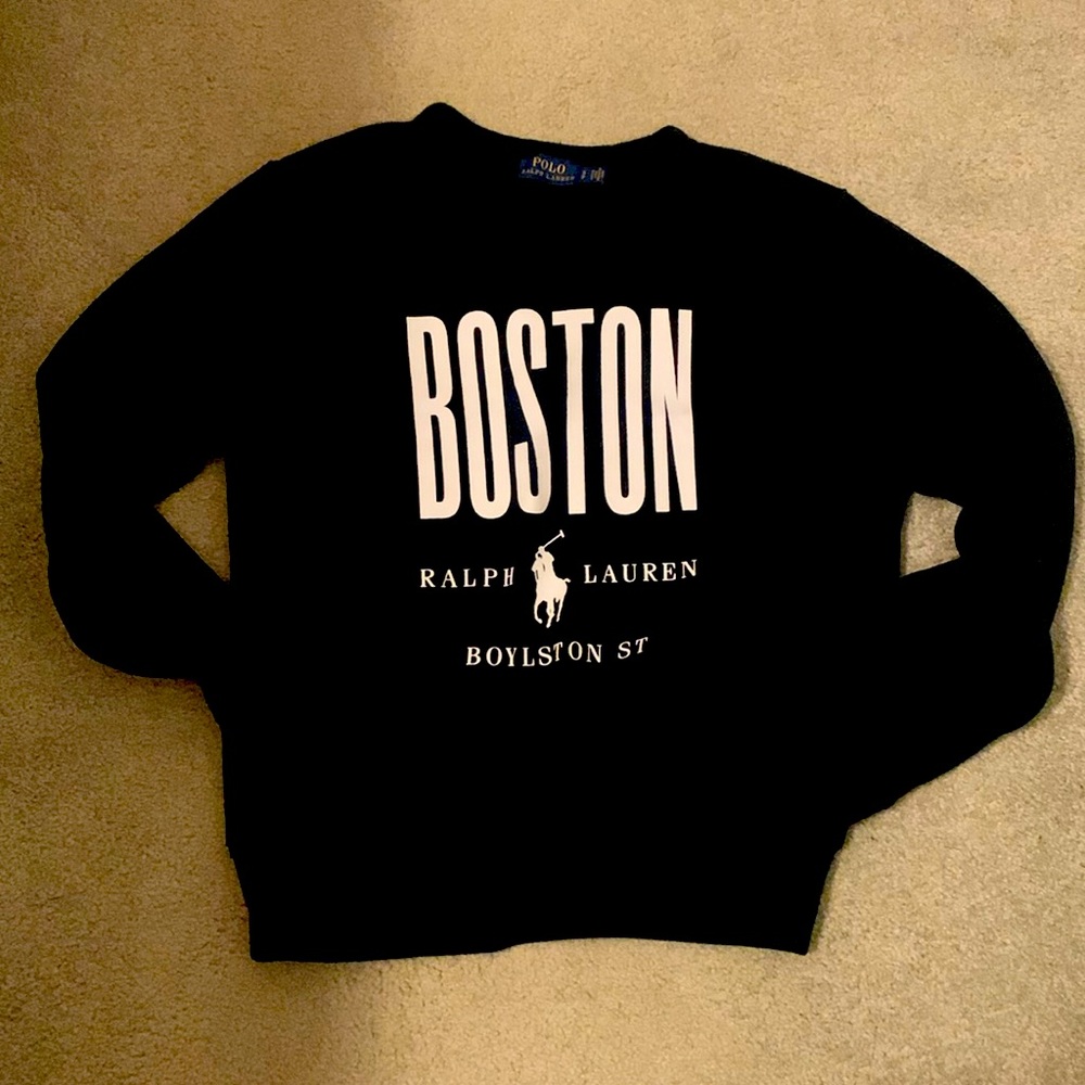 Polo crew neck Boston sweater